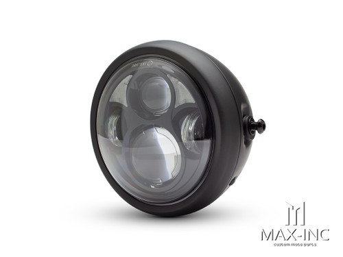 6.5" Metal Housing LED Quad Projector Headlight + DRLs - 40w