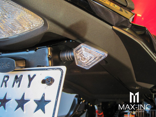 Black Diamond Shape Mini LED Turn Signals / Indicators - Emarked