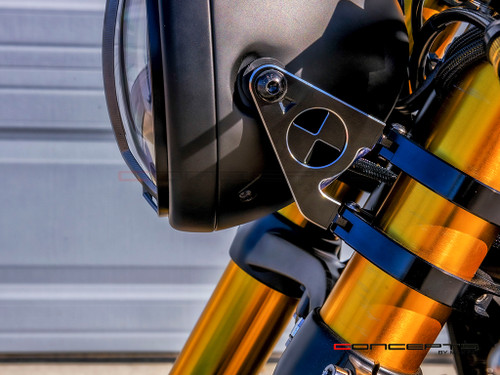 MAX Beemer Shorty High Quality CNC Machined Headlight Brackets  - Fits Fork Sizes 32 - 59mm