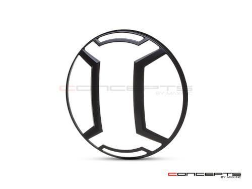 Armour Grill Design 7" Black CNC Aluminum Headlight Guard Cover