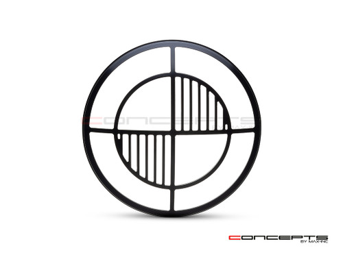 Beemer Grill Design 7" Black CNC Aluminum Headlight Guard Cover