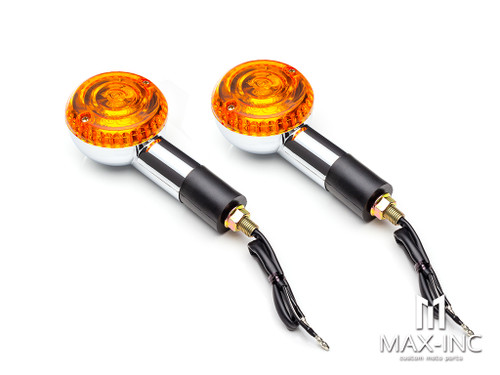 Chrome Universal Classic Style Turn Signals / Indicators - Emarked