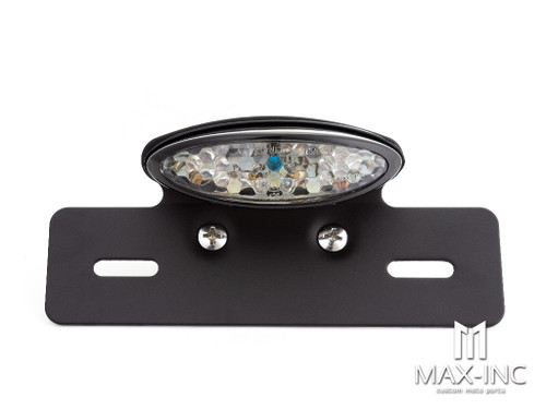 Matte Black Oval Integrated LED Stop / Tail Light / Turn Signals