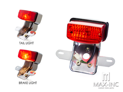 Universal Chrome Old Skool Metal Stop / Tail Light - Bulb Type