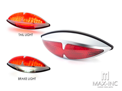 Universal Stryker Chrome LED  Stop / Tail Light - Emarked