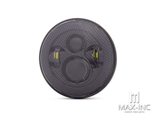 7" Projector LED Headlight Insert - Carbon Fiber Pattern Face