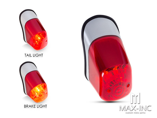 Universal Custom Chrome Stop / Tail Light - Bulb Type