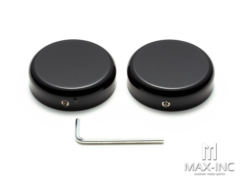 GLOSS BLACK UPPER FORK CAPS FOR HARLEY SOFTAIL STREET BOB 2018-2020 FXBB Model