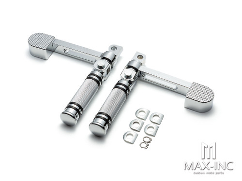 Motorcycle Foot pegs Heel Stirrup Footrests Moto Foot Rest case for Harley Touring Softail 883 1200 XL Dyna Fatboy Sportster