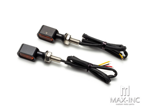 HARLEY MINI TURNER LAMP BLACK RED LENS