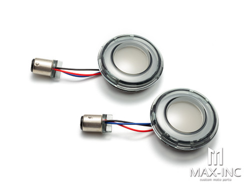 Tracer LED Rear Turn Signal Conversions Bullet Style, 1156 Single-Curcuit Red with Smoke Lens