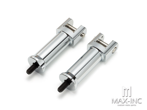 Chrome Passenger Foot Pegs Footrest Fit For Harley Street Bob FXBB  2018-2021