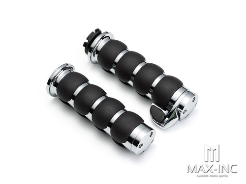 XL883 1200 X48 72 Motorcycle CHROME CUT Racing Knurling Hand grip