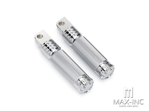 Chrome Harley XL883 1200 X48 Modified Pedal Knurled Carving