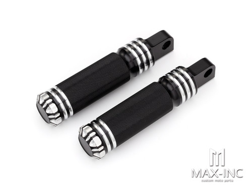 Black Harley XL883 1200 X48 Modified Pedal Knurled Carving