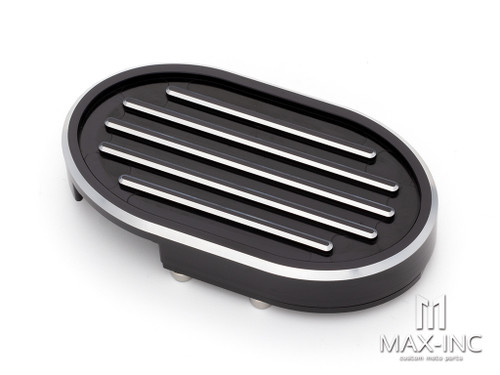 Black Edge Billet Brake Pedal Pad Cover For Harley Dyna V-Rod Sportste 883 1200