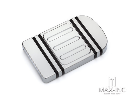 Brake Pedal Pad Cover CNC Large Foot Pegs Pads For Harley Touring Road King Electra Street Glide Softail Fat Boy Dyna FLD Trike