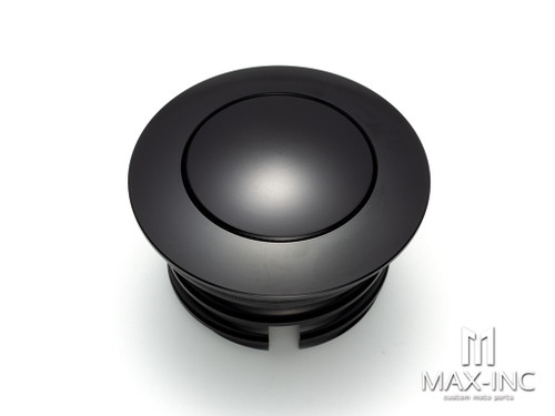 Black Motorcycle Gas Cap Pop Up Flush Screw-In Fuel Tank Cover For Sportster Touring Street Glide Dyna Softial Fatboy Road King FLST