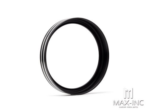 BLACK CUT Motorcycle Accessories Billet Speedometer Trim Bezel Cover For Harley Dyna Street Bob Low Rider Sportster XL 883 1200