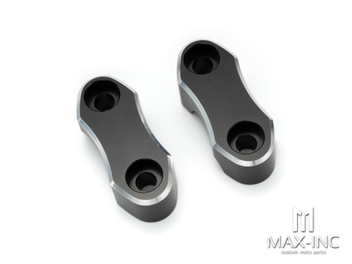 Motorcycle Handlebar Riser Mount Clamps Adaptor 22mm (7/8inch) For Dirt Bike ATV Quad CNC Aluminum Black Cut Motorcycle Accessories