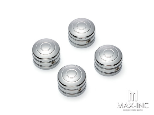 Motorcycle Front Axle Nut Covers Caps Aluminum Chrome For Harley Sportster Touring Softail Dyna VRSC Fat Bob Wide 