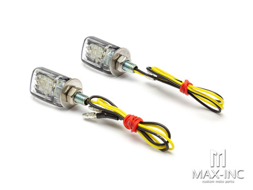 Black Tiny LED Turn Signals / Indicators - Small & Bright