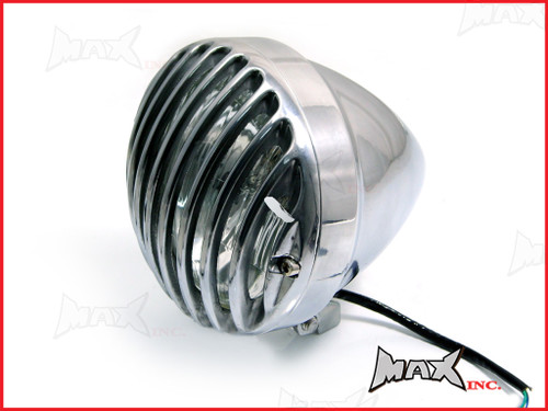 6.5 INCH Polished Aluminium Universal Prison Bar Headlight
