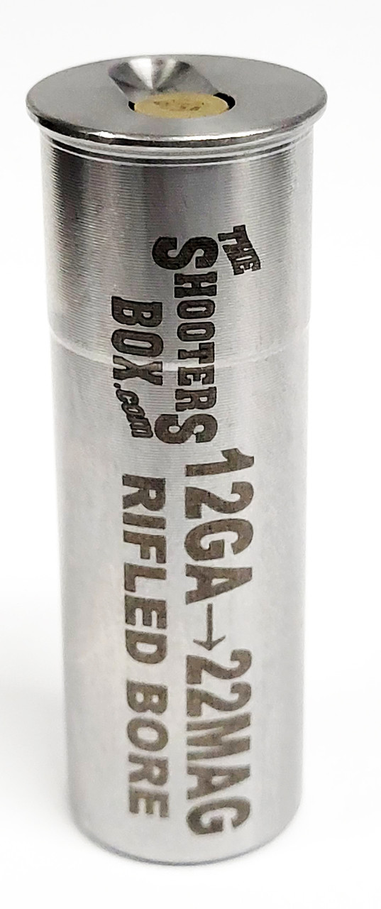 12GA to 22 Magnum Shotgun Adapter RIFLED BORE Chamber Reducer