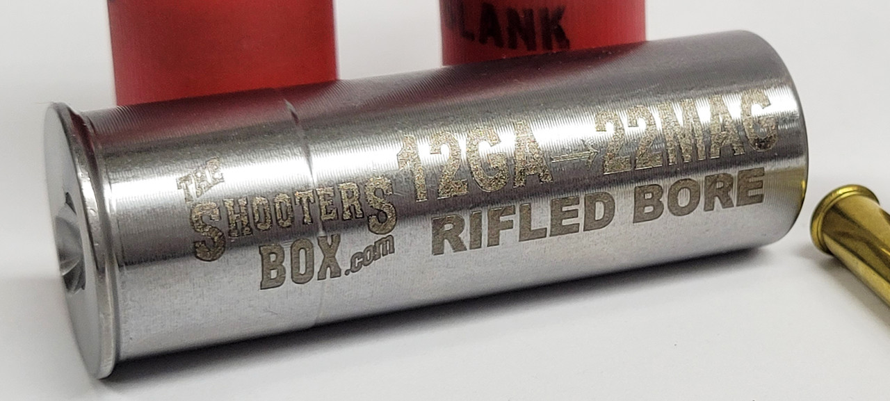 12GA to 22 Magnum Shotgun Adapter RIFLED BORE Chamber Reducer