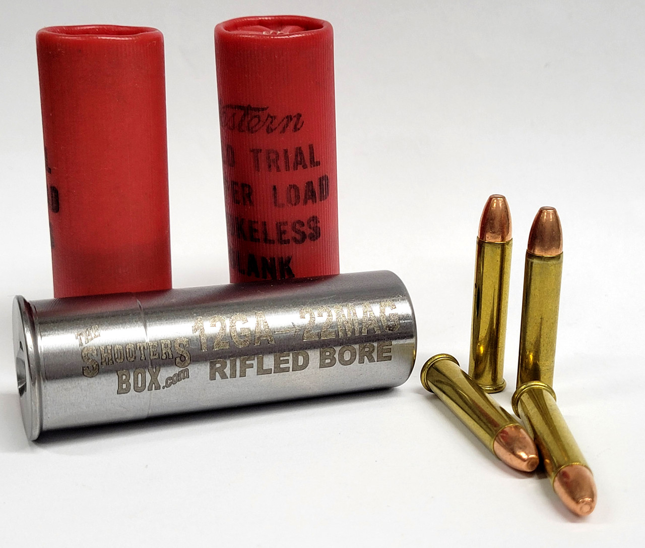 12GA to 22 Magnum Shotgun Adapter RIFLED BORE Chamber Reducer