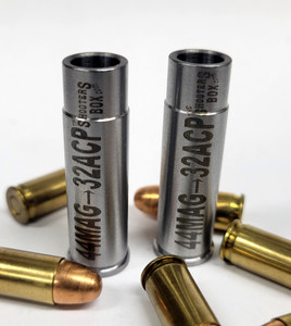 44 MAGNUM to 32 ACP Caliber Adapter - Chamber Reducer - Stainless - Set of 2