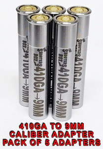 410 GA To 9MM Luger - Caliber Adapter - Set of 5 410 GA To 9MM Luger - Caliber Adapter - Set of 5
