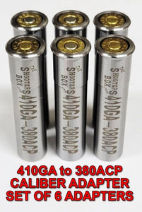 410 GA To 380 ACP - Caliber Adapter - Set of 6 410 GA To 380 ACP - Caliber Adapter - Set of 6