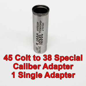 45 COLT to 38 Special Caliber Adapter - Chamber Reducer - Stainless 45 COLT to 38 Special Caliber Adapter - Chamber Reducer - Stainless