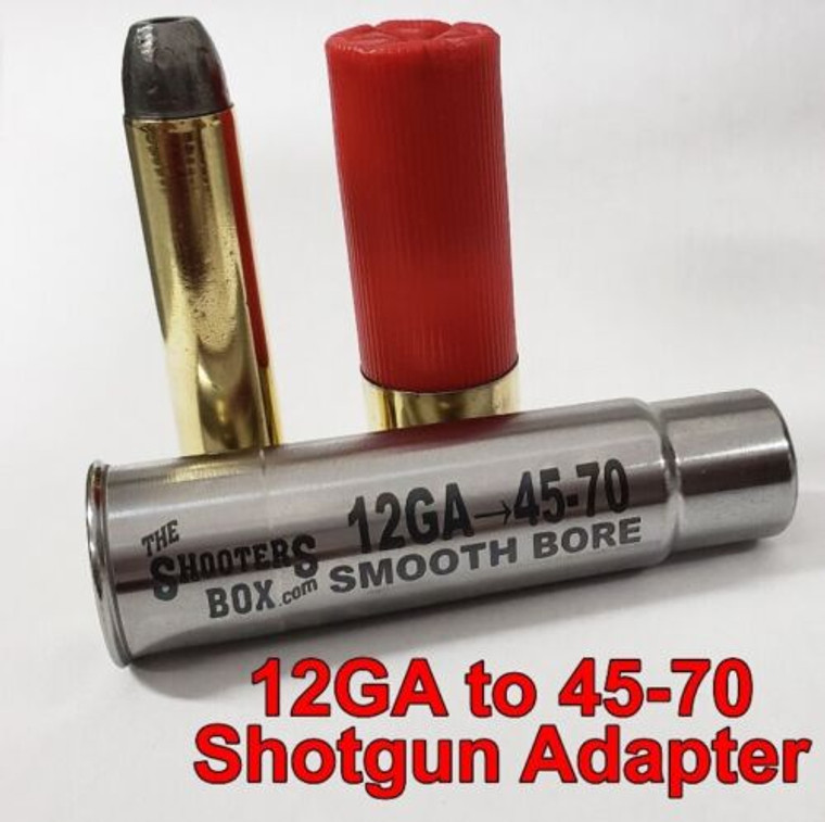 12GA to 45-70 SMOOTH Shotgun Adapter - Chamber Reducer - Stainless 12GA to 45-70 SMOOTH Shotgun Adapter - Chamber Reducer - Stainless