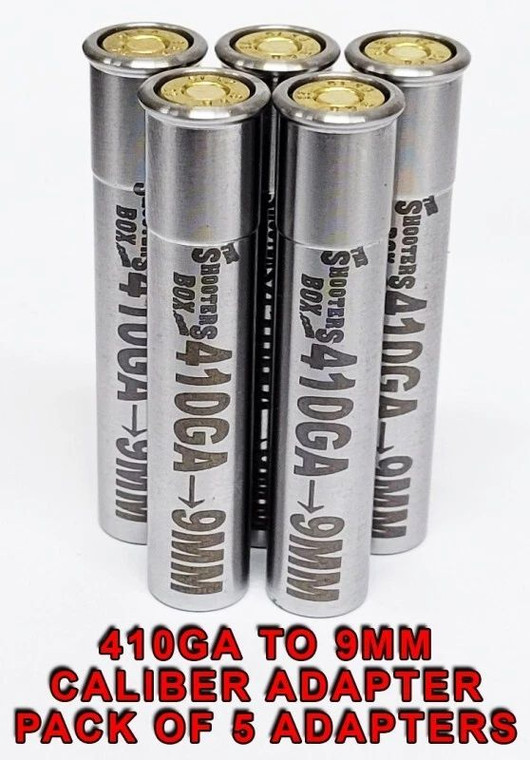 410 GA To 9MM Luger - Caliber Adapter - Set of 5