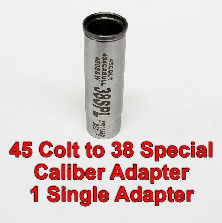 45 COLT to 38 Special Caliber Adapter - Chamber Reducer - Stainless