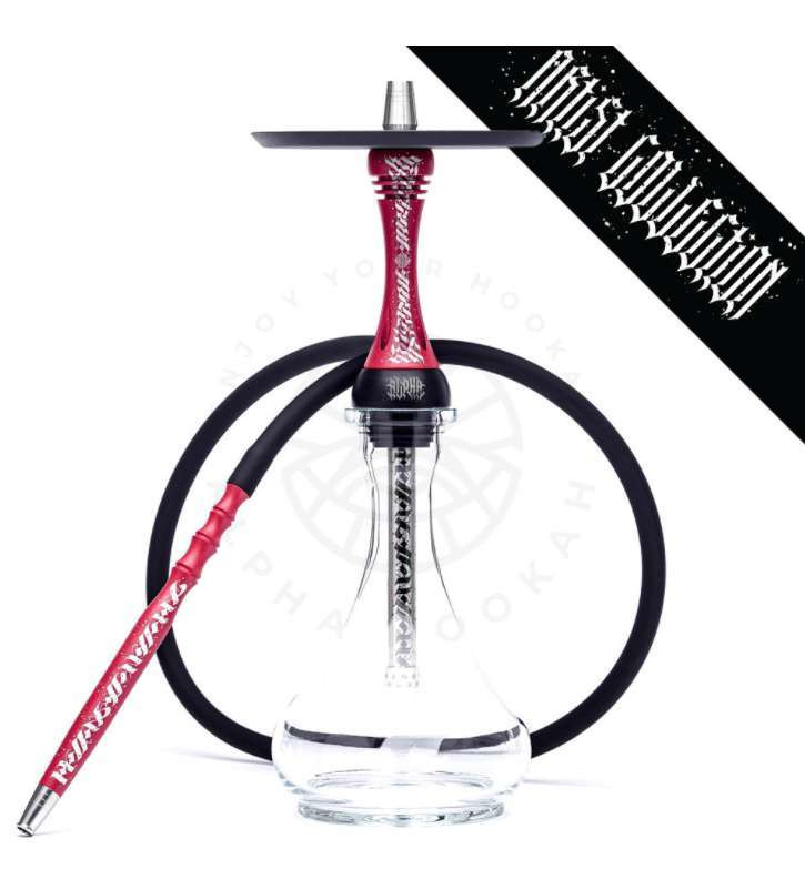 Alpha hookah Model X Red (Artist Collection)