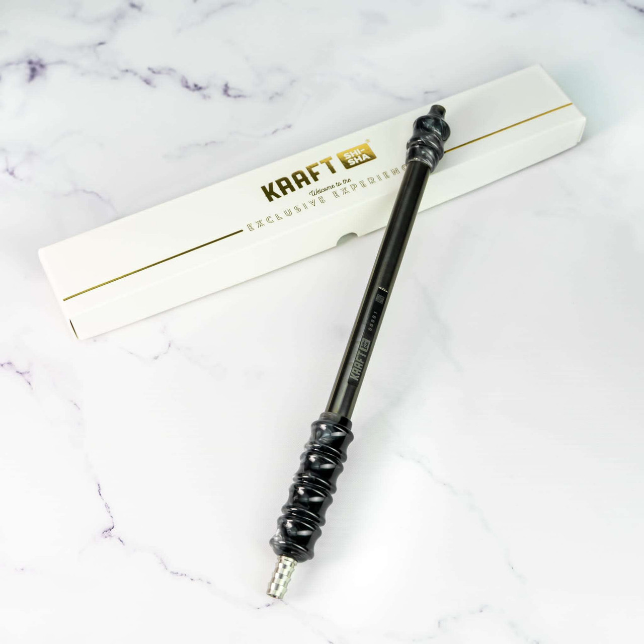 Kraft shisha hose handle Brushed Black Series