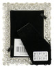 Sixtrees Diana Antique Vintage and Shabby Chic Style ornate silver metal 2.5 x 3.5 inch photo frame with beads and crystals.