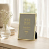Sixtrees Hartford Brass Plated 4 x 6 inch Slimline Photo Frame