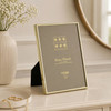 Sixtrees Hartford Brass Plated 5 x 7 inch Photo Frame