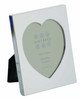 Sixtrees Romeo Heart Shaped silver plated photo frame for a 3.5 inch x 4 inch (90mm x 100mm) picture.