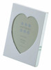 Sixtrees Romeo Heart Shaped silver plated photo frame for a 3.5 inch x 4 inch (90mm x 100mm) picture.