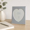 Sixtrees Romeo Heart Silver Plated 4 x 6 inch photo frame (1)