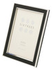 Sixtrees Abbey Black 2-101-68 Polished Silver photo frame with lacquered brushed metal insert for an 8 x 6 inch photo.