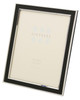 Sixtrees Abbey Black 2-101-80 Polished Silver photo frame with lacquered gloss black metal insert for a 10 x 8 inch photo.