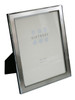 Sixtrees Abbey Pewter 2-102-80 Polished Silver photo frame with lacquered brushed metal insert for a 10 x 8 inch picture.
