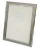 Sixtrees Abbey Pewter 2-102-80 Polished Silver photo frame with lacquered brushed metal insert for a 10 x 8 inch picture.