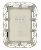 Sixtrees Alice Antique Vintage and Shabby Chic Style silver metal photo frame with beads and crystals effect for a 6" x 4"  picture.